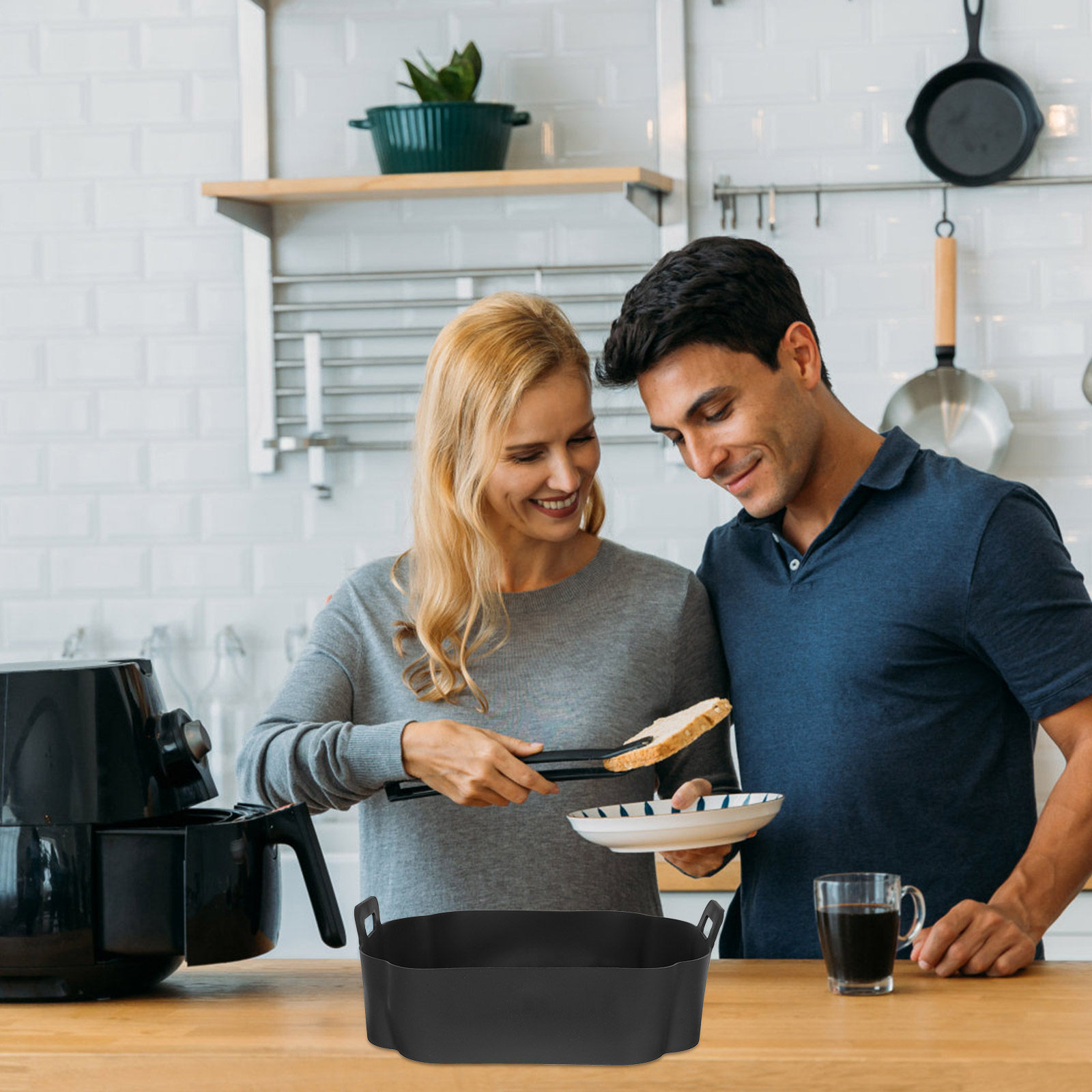 Air Fryer Silicone Pot Liner - Tapis de cuisson en silicone pour