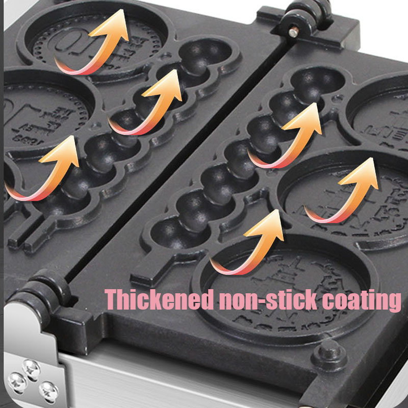 Mini Waffle Maker Machine - Machine à gaufres antiadhésive à 4