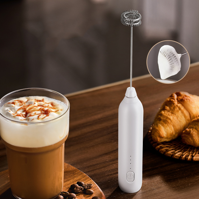 Electric Milk Frother Handheld - Mélangeur électrique pour faire mousser le
