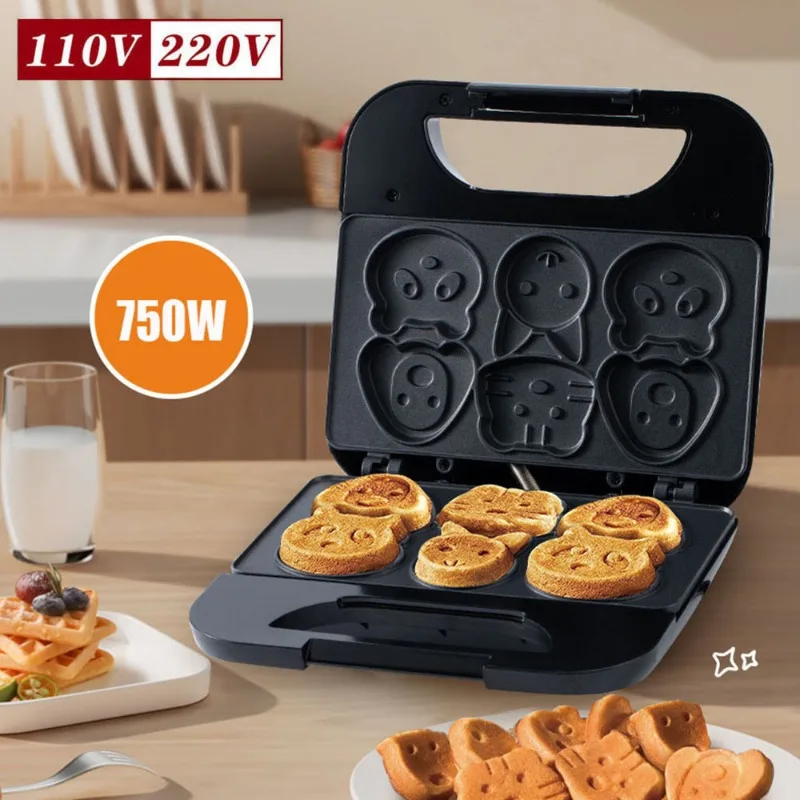 Mini Waffle Maker Machine - Machine à biscuits et donuts domestique